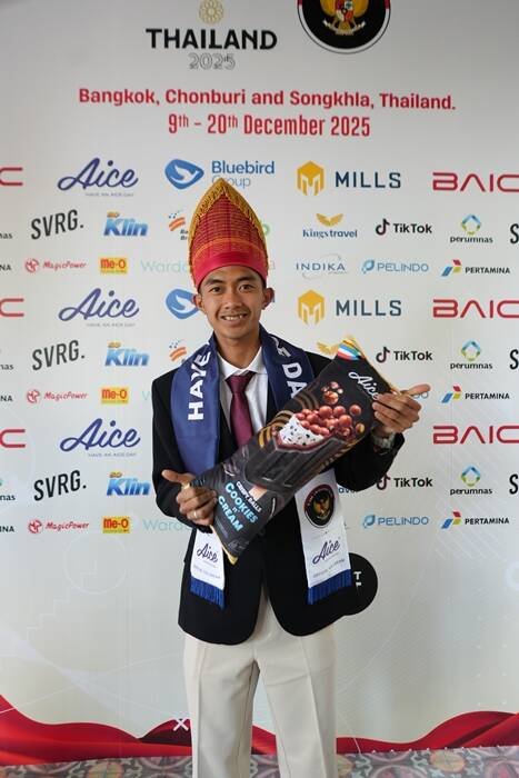 Persiapan parade opening ceremony Tim Indonesia