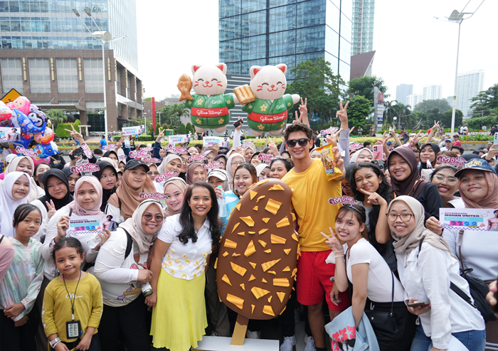 6. Keseruan Peluncuran Eksklusif Es Krim Jepang Frostbite Potabee di Car Free Day Jakarta