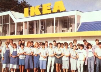 Tyskt varuhus tidigt 80 tal personal