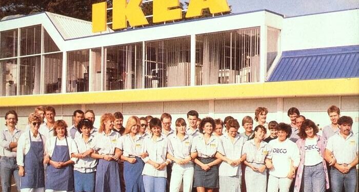 Tyskt varuhus tidigt 80 tal personal