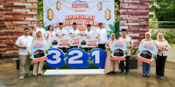 AQUVIVA Memberangkatkan 9 Orang untuk Ibadah Umrah Melalui Dua Inisiatif yaitu Kejutan Tutup Botol Ramadan AQUVIVA dan Program Umrah Marbot Masjid