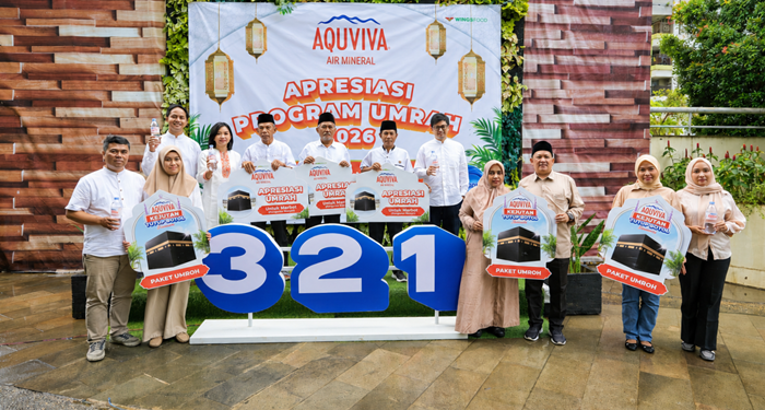 AQUVIVA Memberangkatkan 9 Orang untuk Ibadah Umrah Melalui Dua Inisiatif yaitu Kejutan Tutup Botol Ramadan AQUVIVA dan Program Umrah Marbot Masjid