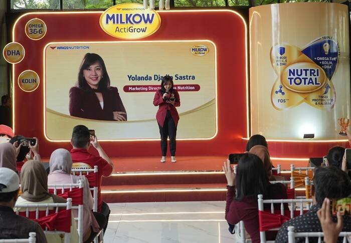 Yolanda Djaja Sastra, Marketing Director WINGS Nutrition meberikan kata sambutan