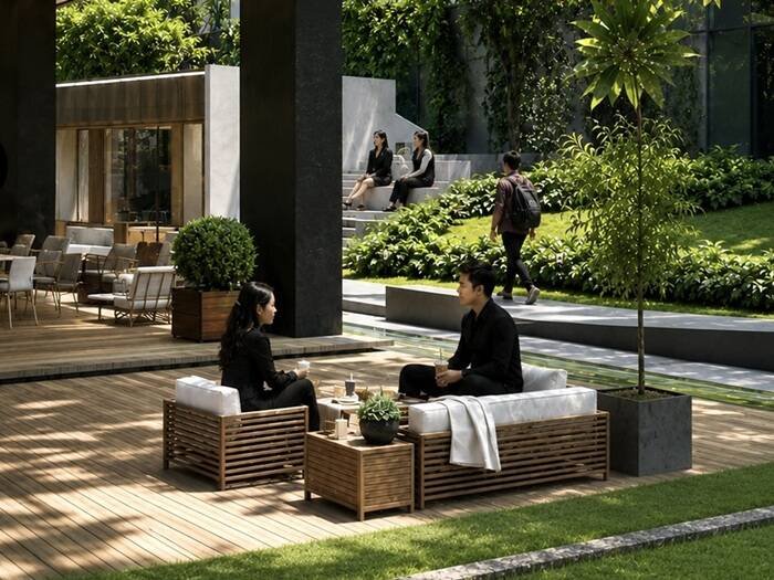 Area Gazebo Arumaya Finacial Center
