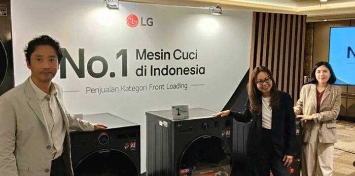 LG Pemimpin Pasar Mesin Cuci Bukaan Depan (Front Loading). | Properti Desain LG Pemimpin Pasar Mesin Cuci Bukaan Depan (Front Loading).