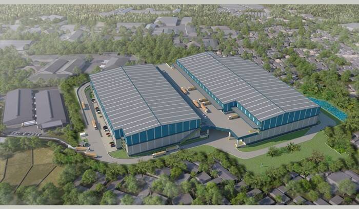 Tampak Atas Gedung MMP Cibinong Logistik Hub Blok AE 3(1)